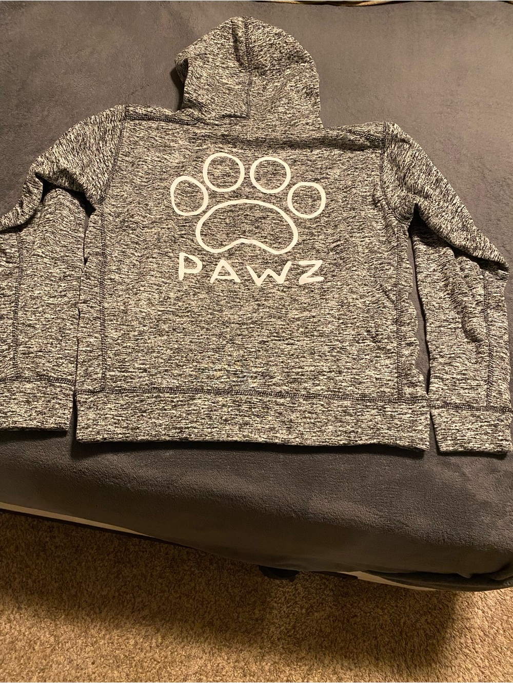 Pawz logo pullover fleece hoodie